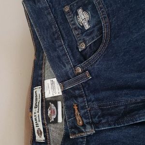 Harley Davidson NWT, Mens, boot cut Jeans, Dark Indigo, size 38 x 34